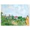 Designart - White House With Red Roof In The Countryside - Traditional Canvas Wall Art Print